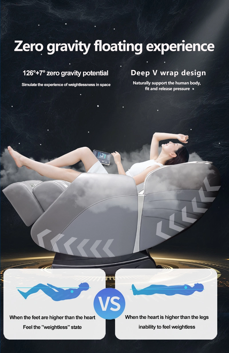 New Design Home Use Electric 2D Zero Gravity Whole Body Airbag Kneading Heating Shiatus Air Pressure Massage Chair