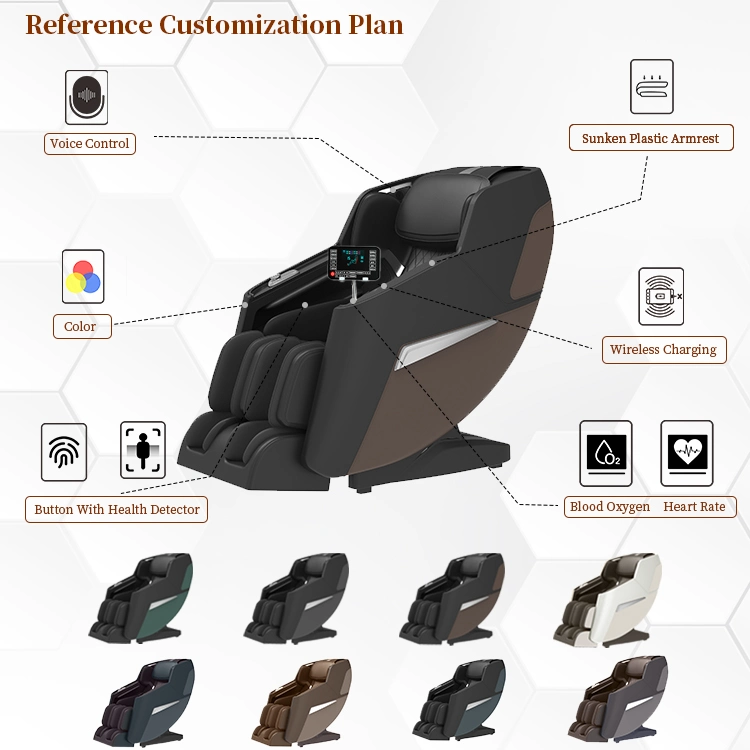 Hot 4D Electric Multi-Function Luxury Full Body Massage Chair Zero Gravity SL Track Massage Chair Voice Control