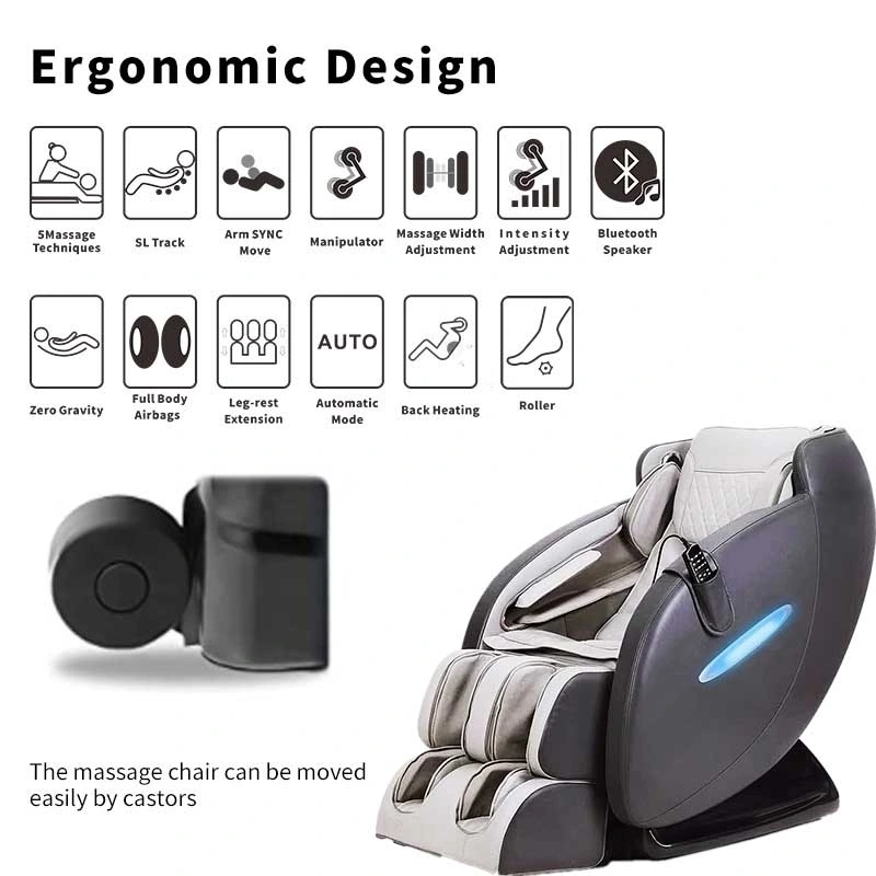 2022 New Electric SL 2D Zero Gravity Heated Full Body Massage Chair